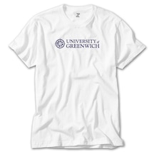 University Of Greenwich Logo Beyaz Tişört