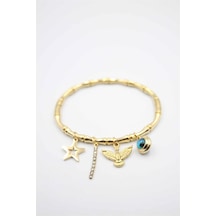 Charm Bilezik - Altın Açık Mor 62053329