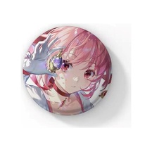 Puella Magi Madoka Magica Anime Buton Rozet 44 Mm, 84651685476514 Altın - Beyaz - Siyah