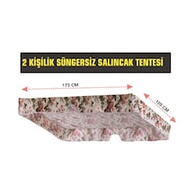 Viphomeconcept 2 Kişilik Salıncak Tentesi (Ingiliz Gülü)-(Mindersiz Tente) Çok Renkli