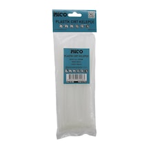 Beyaz 3.6x200mm Plastik Cırt Kelepçe 100pcs 4801