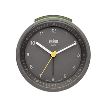 Braun Bnc007gygy Analog-alarmlı Saat/kronometre, Uyku Fonksiyonu, Işıklı Kadran, Koyu Gri