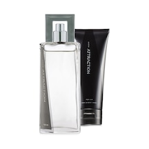 Attraction Erkek Parfüm Ve Saç Vücut Şampuanı Paketi Fresh