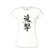 Attack On Titan - Sign Beyaz Kadın Tshirt 001