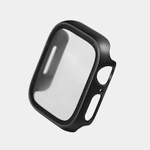 Quse Apple Watch İle Uyumlu Kasa Koruyucu Kılıf, 360 Tam Koruma, Ekran Koruyuculu Klasik Tasarım, Series 10/11 42mm / 46mm, 45mm, 44mm, 41mm, 40mm, 38mm Siyah, Series 10/11 46mm