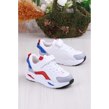 Fort Cool Toti Rahat Hafif Sneaker Erkek Çocuk Ayakkabı Beyaz - Kırmızı