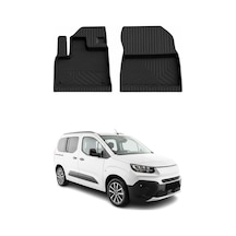 Fiat Doblo 3 Van 2022-2026 Uyumlu 4d Ön Havuzlu Paspas Kauçuk Siyah 2 Parça