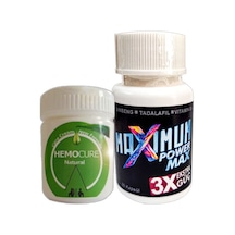 Hemocure Cream 50 Ml Özel Karışıım Krem + Maximum Power Max Erkeklere Özel 30 Lu Katılık Boyut Ve Zaman Kazandırıcı