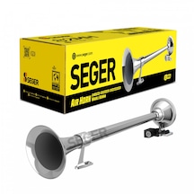 Seger 12 Volt 57 Cm Krom Tek Borulu Marin Havalı Korna