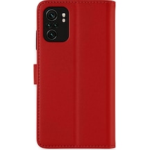 Newface Xiaomi Mi Note 10 Trend S Plus Kapaklı Kılıf - Kırmızı