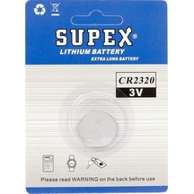 SUPEX CR2320 3V LİTYUM PİL TEKLİ