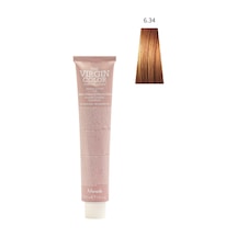 Nook Virgin Color Profesyonel Saç Boyası 100ml-koyu Altın Bakır/bronz Kahve 6.34-copper Bronz Karamel