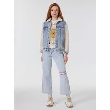 LOFT Wide Leg Regular Fit Kadın Pantolon Lf2031250 Q1.v1 Denim