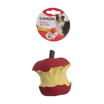 Camon Gıcırtılı Kırmızı Elma Şeklinde Eğlenceli Lateks Köpek Oyuncağı 8x10 Cm