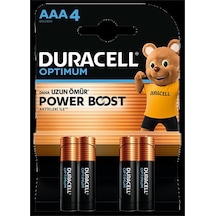 Duracell Optimum Powerboost Aaa İnce Kalem Pil 4'lü 4 Adet