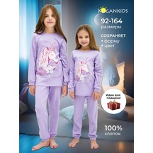 Kogankıds Uzun Kollu Ve Pantolonlu Pijama 176941262 Leylak