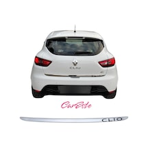 Renault Clio 4 2012-2018 Arası Clio Yazılı Krom Bagaj Altı