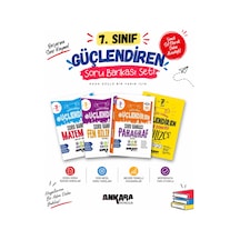 Ankara Yayıncılık 2027 7. Sınıf Matematik + Fen Bilimleri + Paragraf + İngilizce Yeni Müfredat Bağlam Temelli Güçlendiren Soru Bankası Seti 4 Kitap
