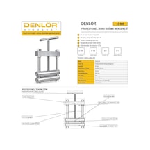 Denlör Profesyonel Boru Boğma Sıkma Su Kesme Mengenesi Gümüş Renkli Dayanıklı Alaşım Çelik