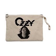 Ozzy Osbounre Head Krem Clutch Astarlı Cüzdan / El Çantası Krem