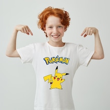 Pokemon Baskılı Unisex Çocuk Tişört H04