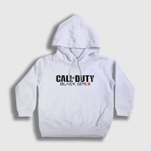 Presmono Unisex Çocuk Black Ops Call Of Duty Kapüşonlu Sweatshirt Beyaz