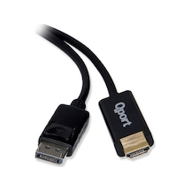 Qport Q-Dph Display PortM To HdmıM 1.8 Mt Kablo Dönüştürücü