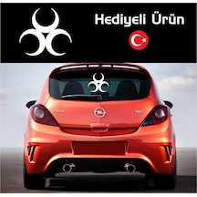Oto Sticker 3 Hilal Sırt Sırta Ay Yıldız Araba Sticker Etiketi