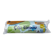 Canhome Mavi Orta Boy 55 x 60 CM 30 Litre Çöp Torbası Poşeti - 20 Adetlik Rulo