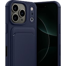 Hnrlıshp Newface Apple Apple iPhone Uyumlu  17 Pro Kelvin Kartvizitli Silikon - Lacivert