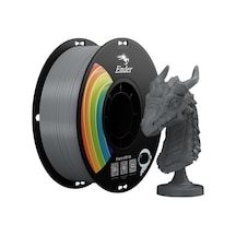 Resmi Upgrade Ender 3d Yazıcı Filamenti, Gri Pla+ Filamenti 1,75 Mm, 1 Kg Makara 1,0 Kg , Doğruluk +/- 0,02 Mm, 3d Baskı Filamenti, Güçlü Dayanıklılık, Vakumlu Ambalaj, Çevre Dostu Çok Renkli
