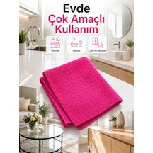 Mikrofiber Temizlik Bezi 40x40 Cm Pembe İz Bırakmayan Çok Amaçlı Temizlik Bezi