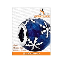 Mavi Mineli Kar Tanesi Charm