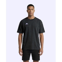 Kappa Jona Tshirt Erkek Siyah Oversize Tişört