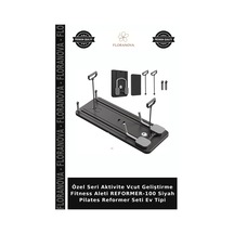 Özel Seri Aktivite Vcut Geliştirme Fitness Aleti Reformer-100 Siyah Pilates Reformer Seti Ev Tipi