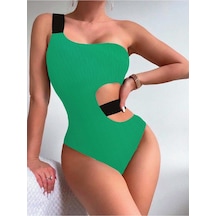 Deep Beach Çizgili Özel Kumaşlı Cut Out Mayo Db200727m 001