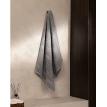 Madame Coco Celeste %100 Pamuk Banyo Havlusu - Gri - 70x140 Cm 8684427342602 Çok Renkli