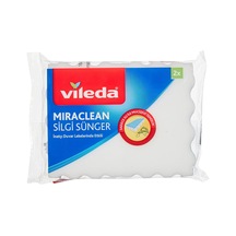 169072 Miraclean Silgi Sünger 2'li, Beyaz, Düz Belirtilmemiş