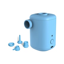 Ximistore9 Mavi Abs Çift Kullanimli Taşınabilir Elektrikli Hava Pompa - 15w 300l/dak 0.3psı Ipx4 Su Geçirmez