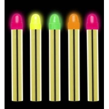 Fosforlu Glow Parti Boyası 6 Lı Karanlıkta Parlayan Yüz Boyası - Temz-874137 Çok Renkli