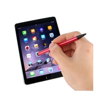 Rogfer Dirençli Kapasitif Dokunmatik Ekran Hassas Dokunmatik Çift Uçlu Stylus Kalem Kırmızı