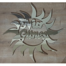 Hdrlazerdizayn Ayna Pleksi Güneş Model Kapı Süsü