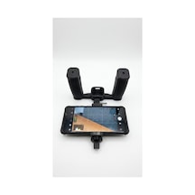 Djı Osmo Pocket 3 / Pocket 4 Uyumlu Telefon Takılabilir Çift El Vlog Tutacağı Siyah