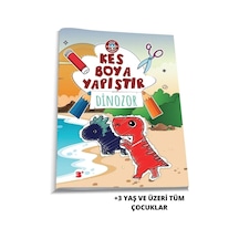 Çocuk Akademi Kes Boya Yapıştır - Dinozor