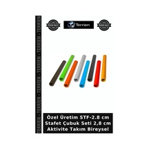 Özel Üretim Stf-2.8 Cm Stafet Çubuk Seti 2,8 Cm Aktivite Takım Bireysel Çok Renkli