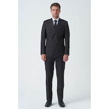 White Stone Lancaster T2471 Slim Fit Likralı Kruvaze 6 Drop Takım Elbise Desenli-desenli Çok Renkli