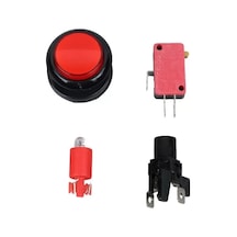 Ic-180j-1 Atari Butonu 12v Ledli Kafa Çapı 24mm Delik Çapı 24mm
