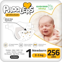 Protection Yenidoğan Bebek Bezi 1 Numara (2-5 Kg) 256 Adet – Ekstra Jumbo Set