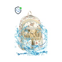 Lilymoon Kız Çocuk Ergonomik Okul Çantası Peluş Ayıcık Charmlı Bej