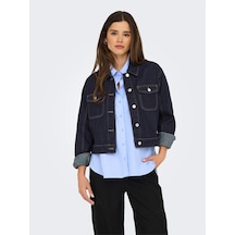 Onllumı Ls Jacket Dnm Pım Noos Kadın Mavi Denim Ceket - 15339977 Mavi